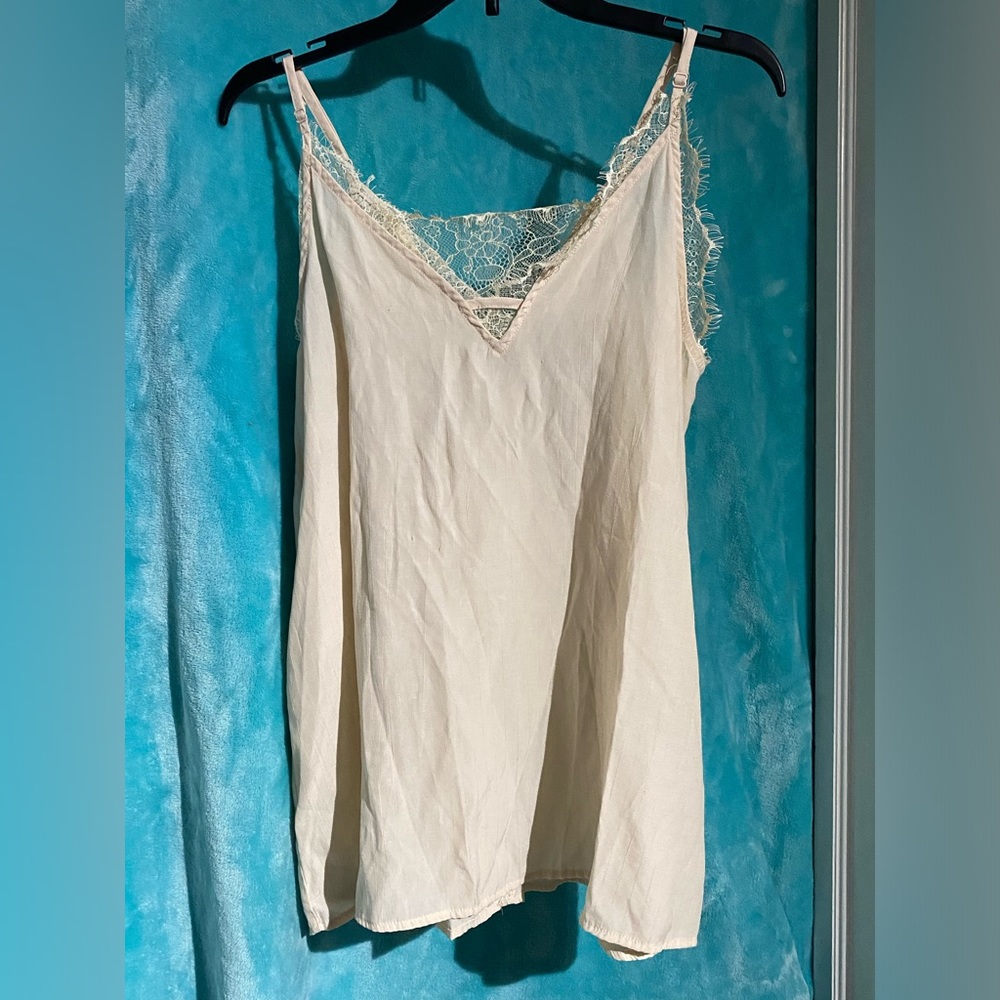 Medium I Love Cream Tank